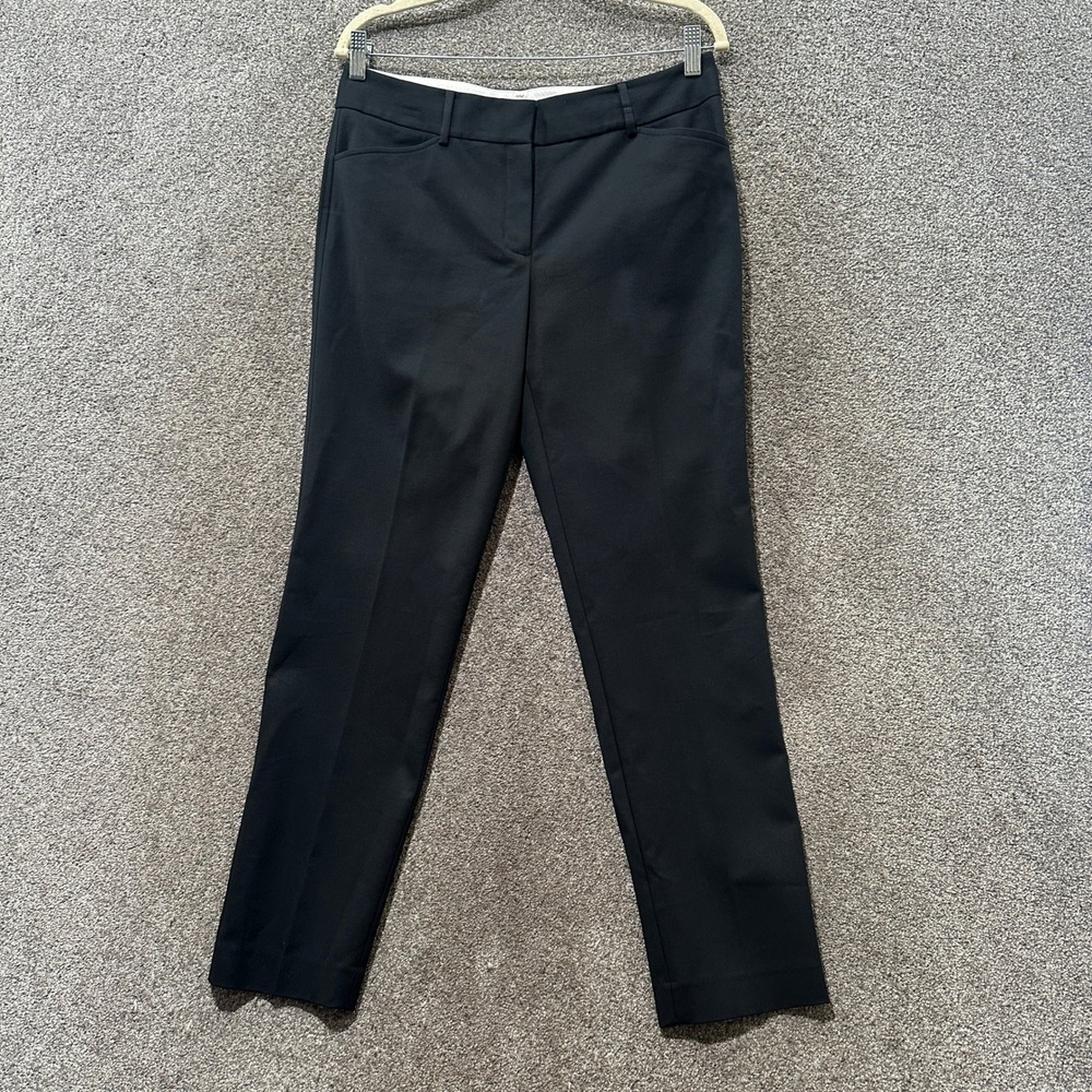 Banana Republic Trouser Pants Women 6 Black Hampshire Ankle Office Career Preppy